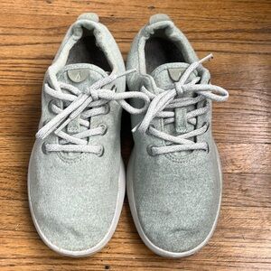 Allbirds Light Green Wool Lace Up Running Sneakers